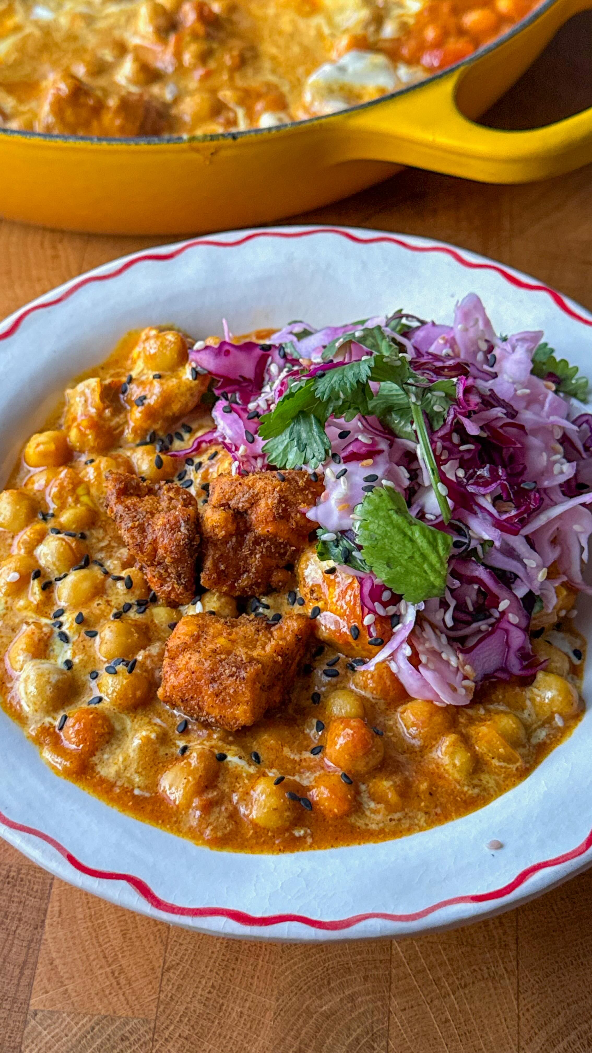Chana Masala with Nooch & Tofu