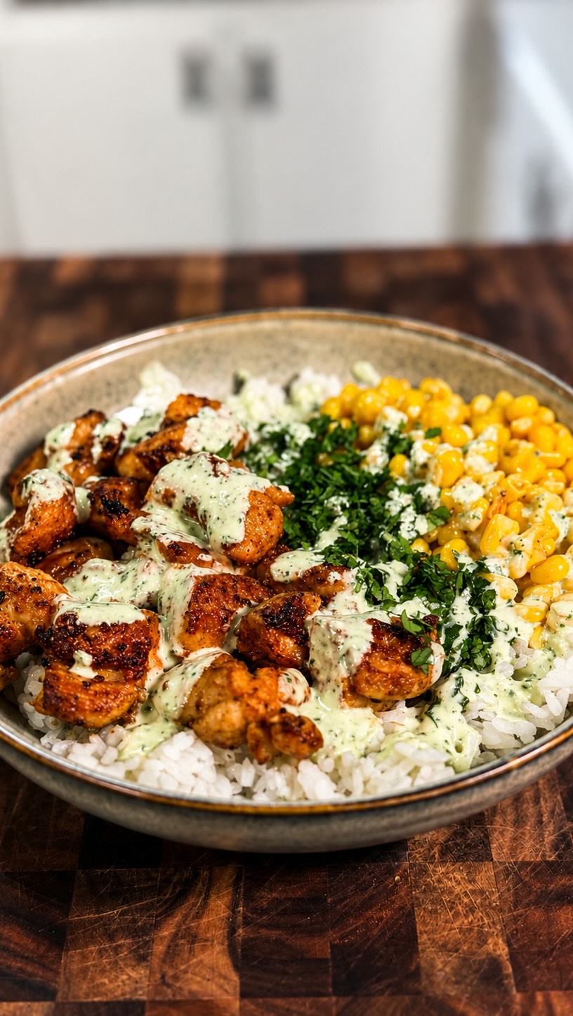 High Protein Lime Caesar Chicken Bowl