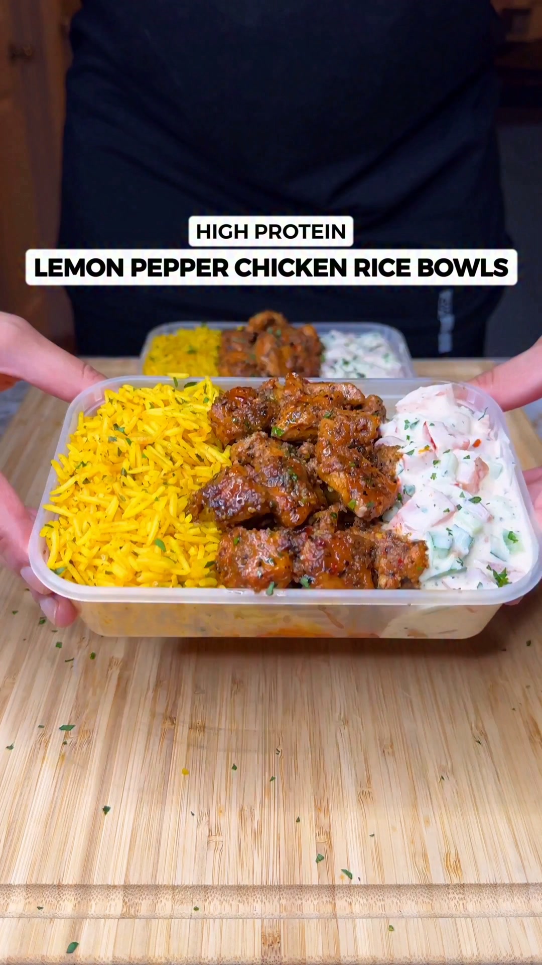 Lemon Pepper Chicken Rice Bowls