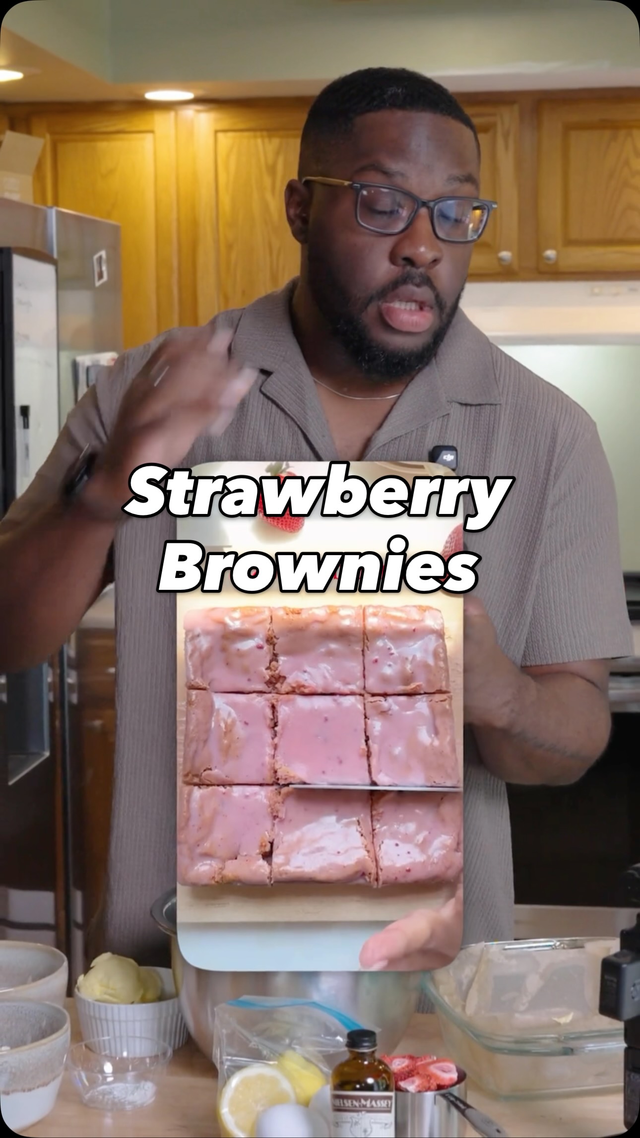 Strawberry Brownies