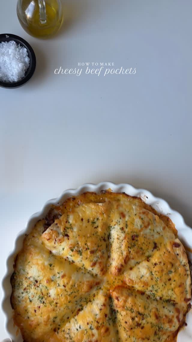 Cheesy Beef Pockets