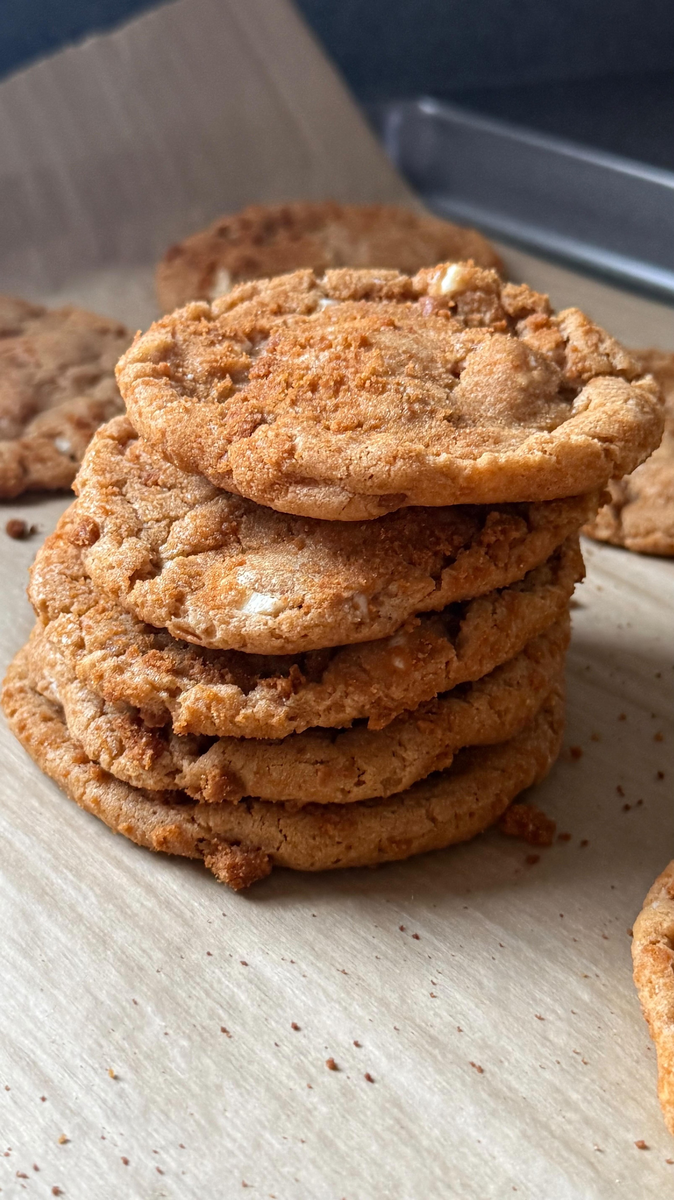 White Chocolate Cookie Butter Cookies