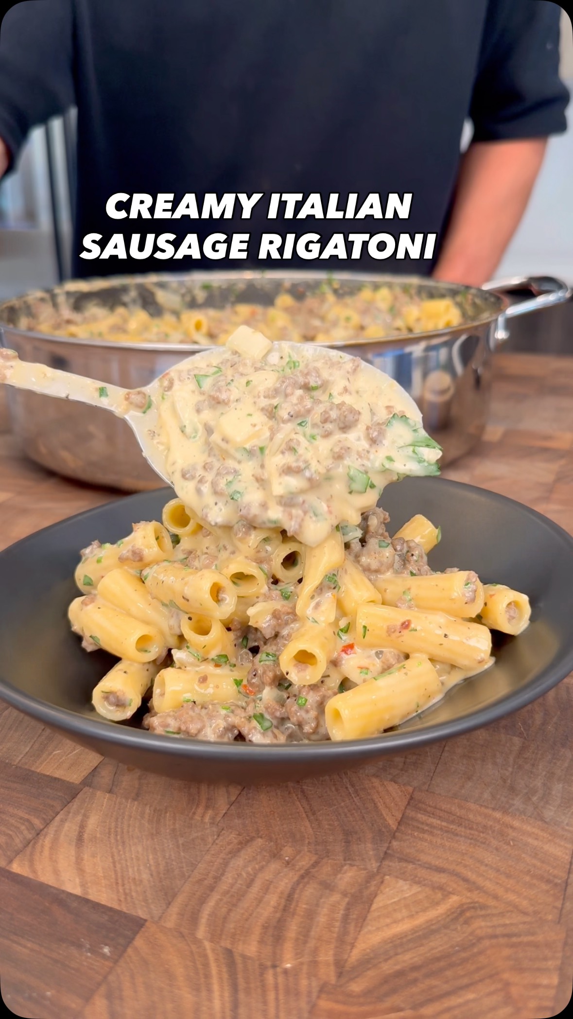 Creamy Italian Sausage Rigatoni