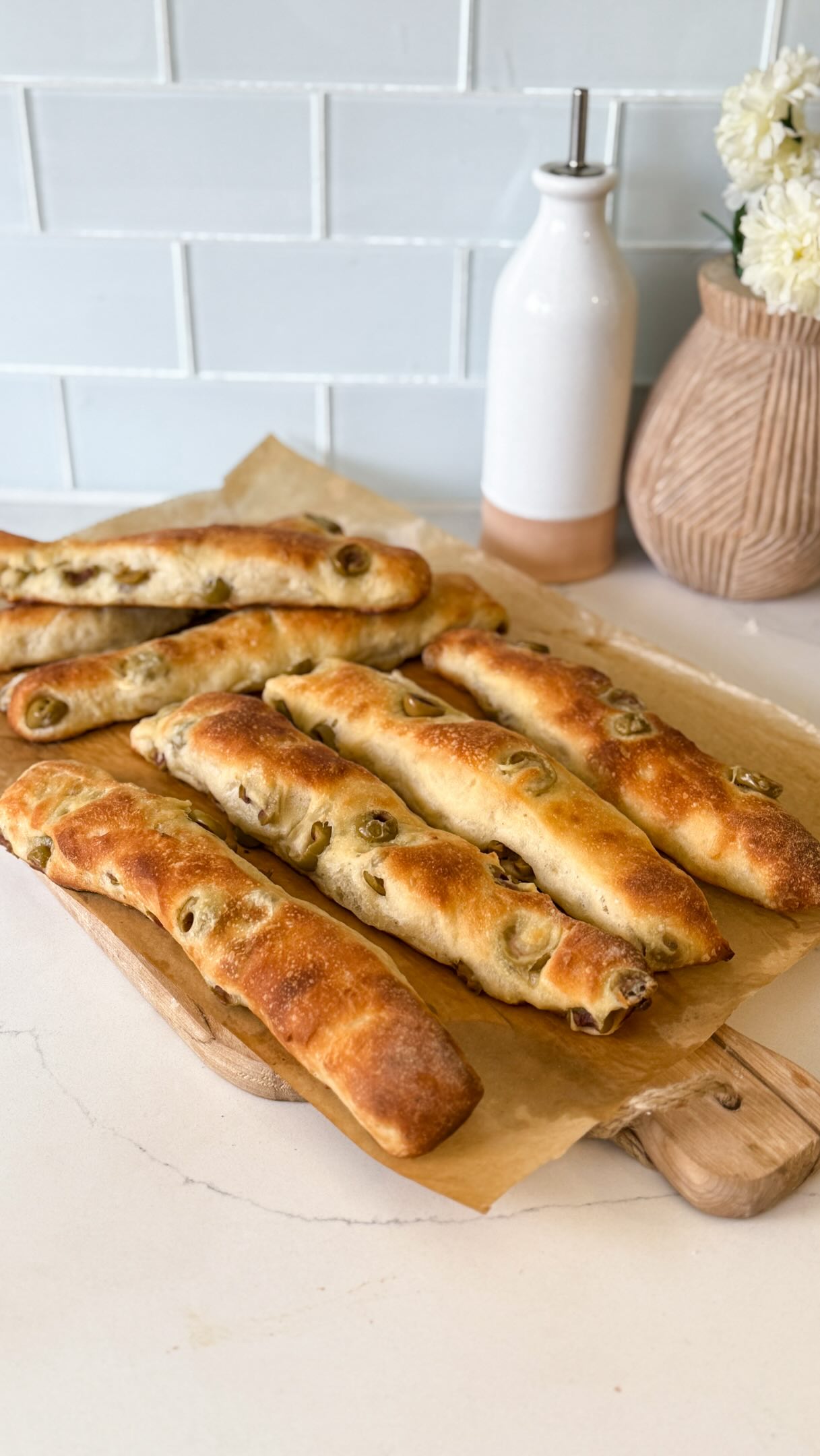 Italian Olive Breadsticks