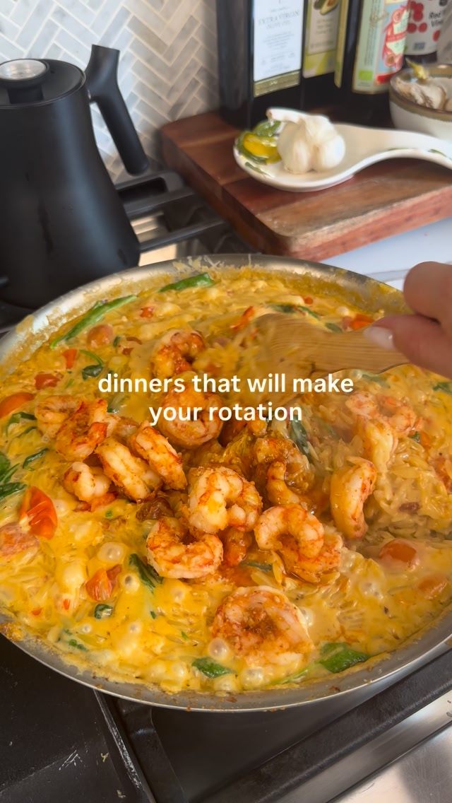 Creamy Shrimp Orzo