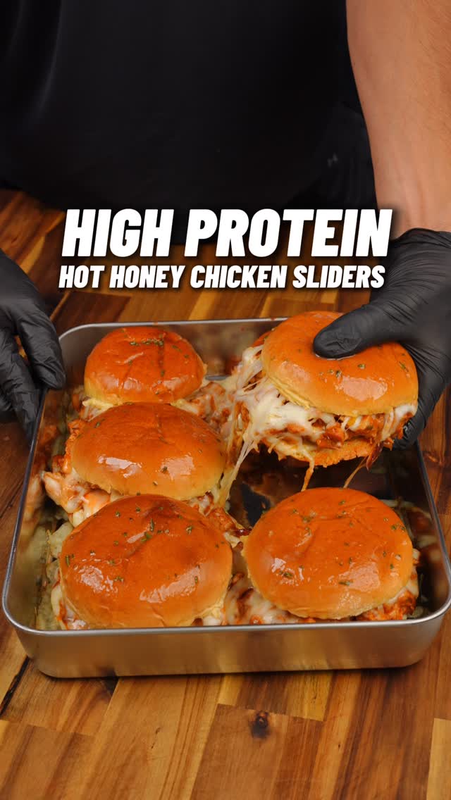 High Protein Hot Honey Chicken Sliders