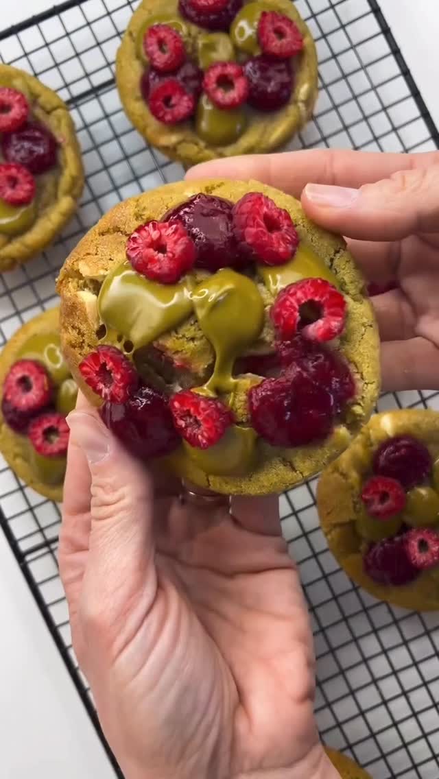 Cookies Pistache, Framboise & Chocolat Blanc