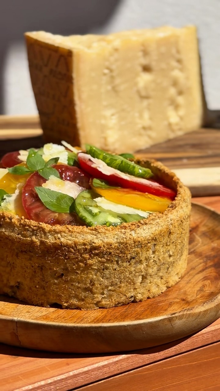 Pâte à tarte au riz, grana padano et sésame