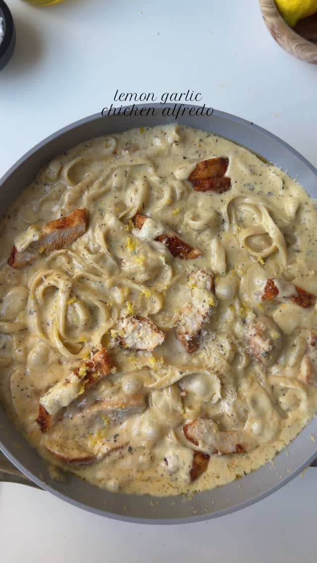 Lemon Garlic Chicken Alfredo