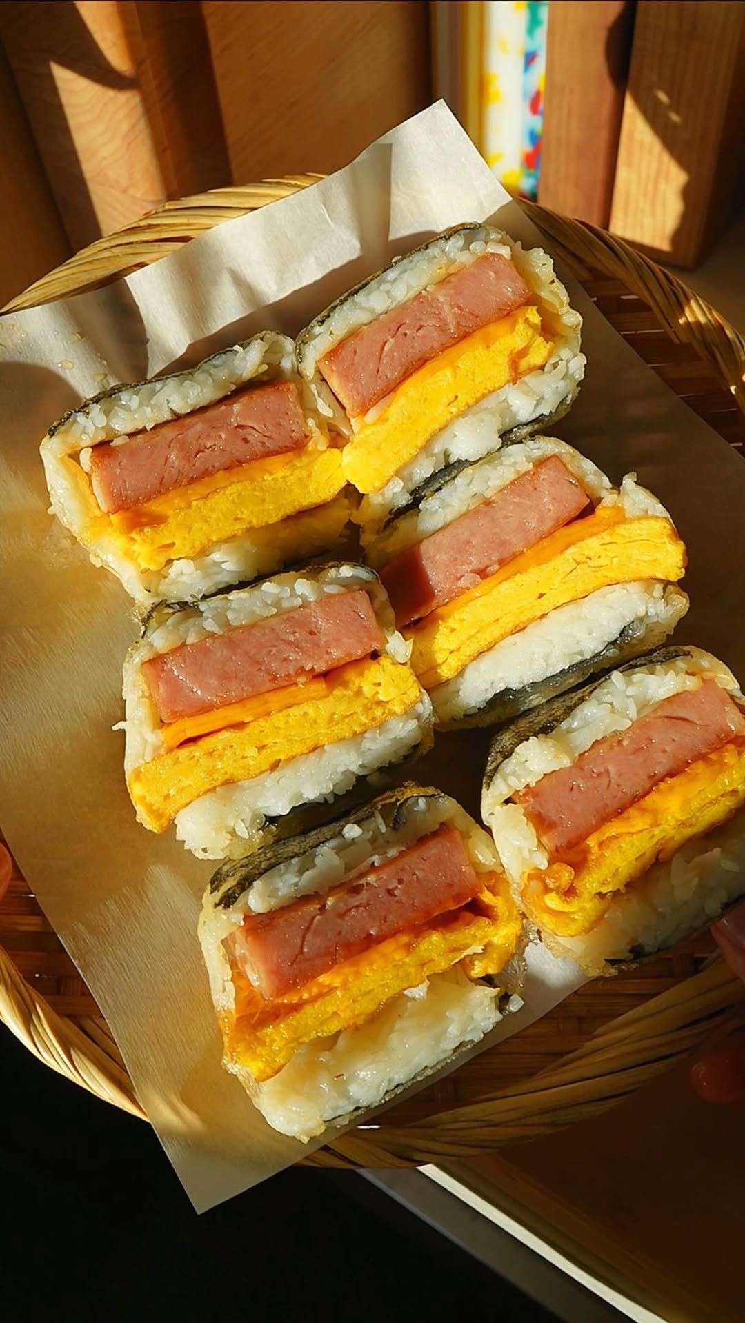 Rice Paper Spam and Egg Musubi