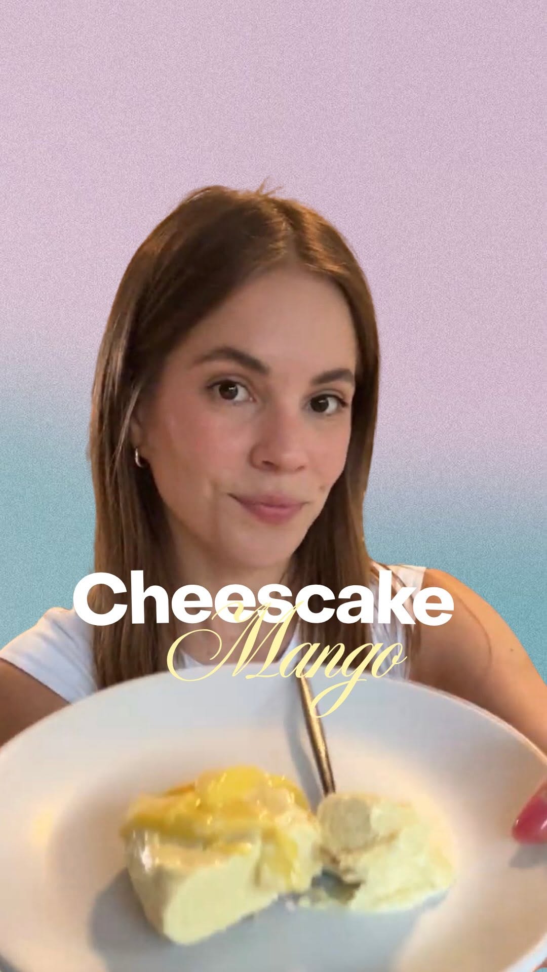 Cheesecake de mango sin horno
