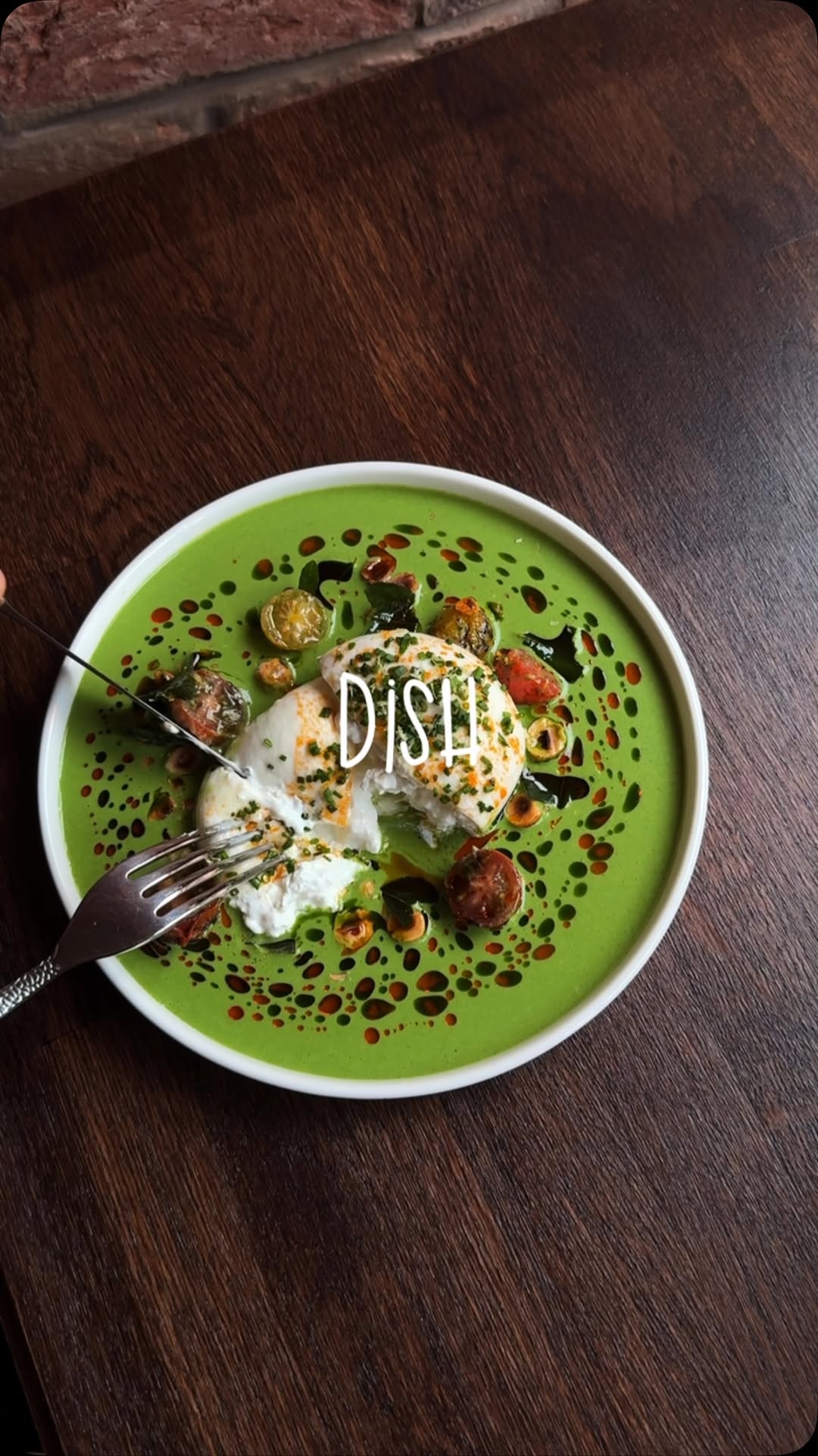 Burrata with Jalapeño Gazpacho and Hazelnut