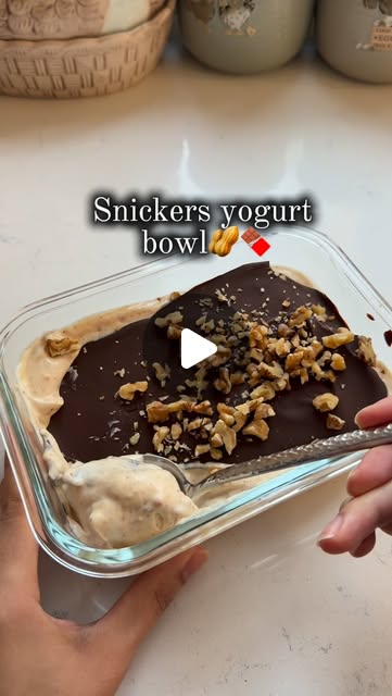 Snickers Yogurt Bowl