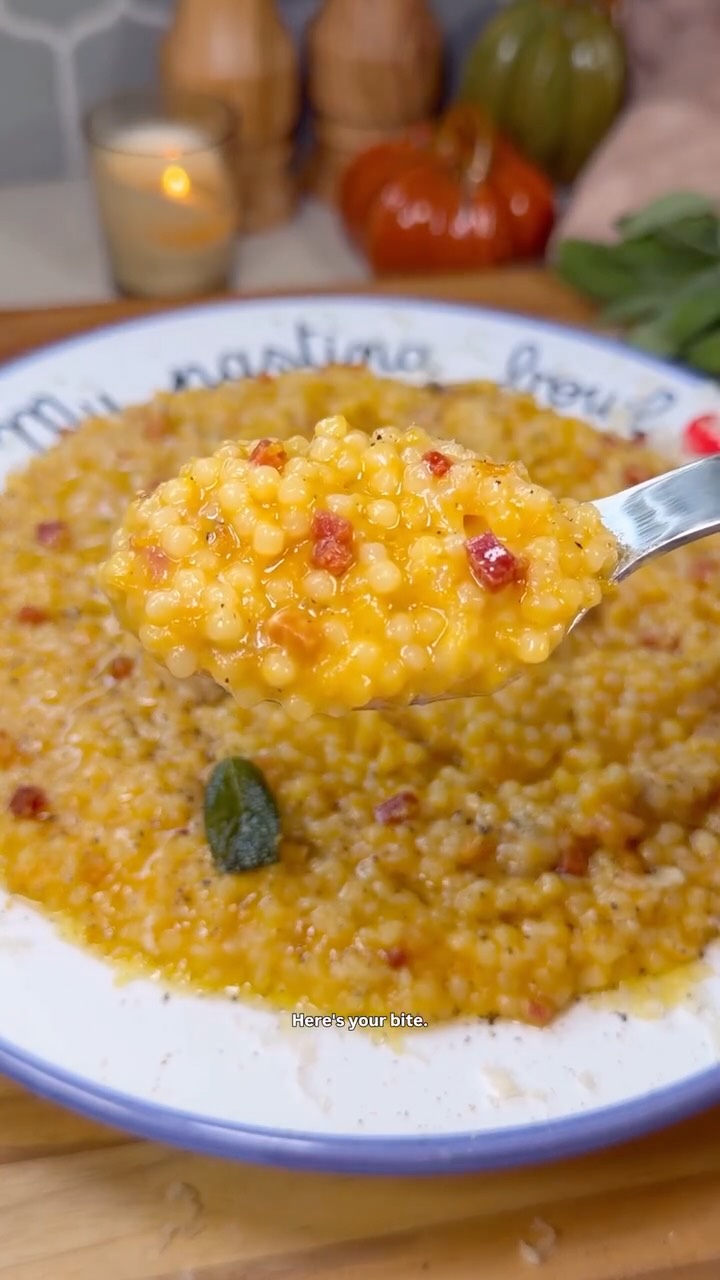 Creamy Butternut Squash Pastina with Pancetta and Sage