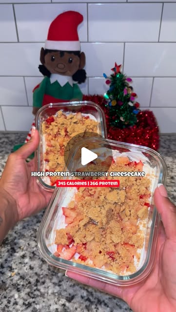 High-Protein Strawberry Cheesecake