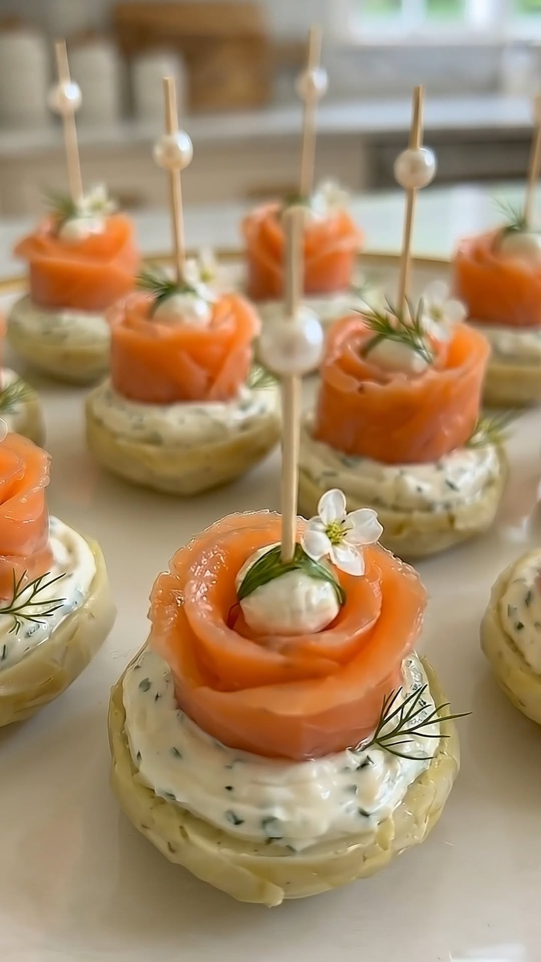 Elegant Smoked Salmon Rose Bites