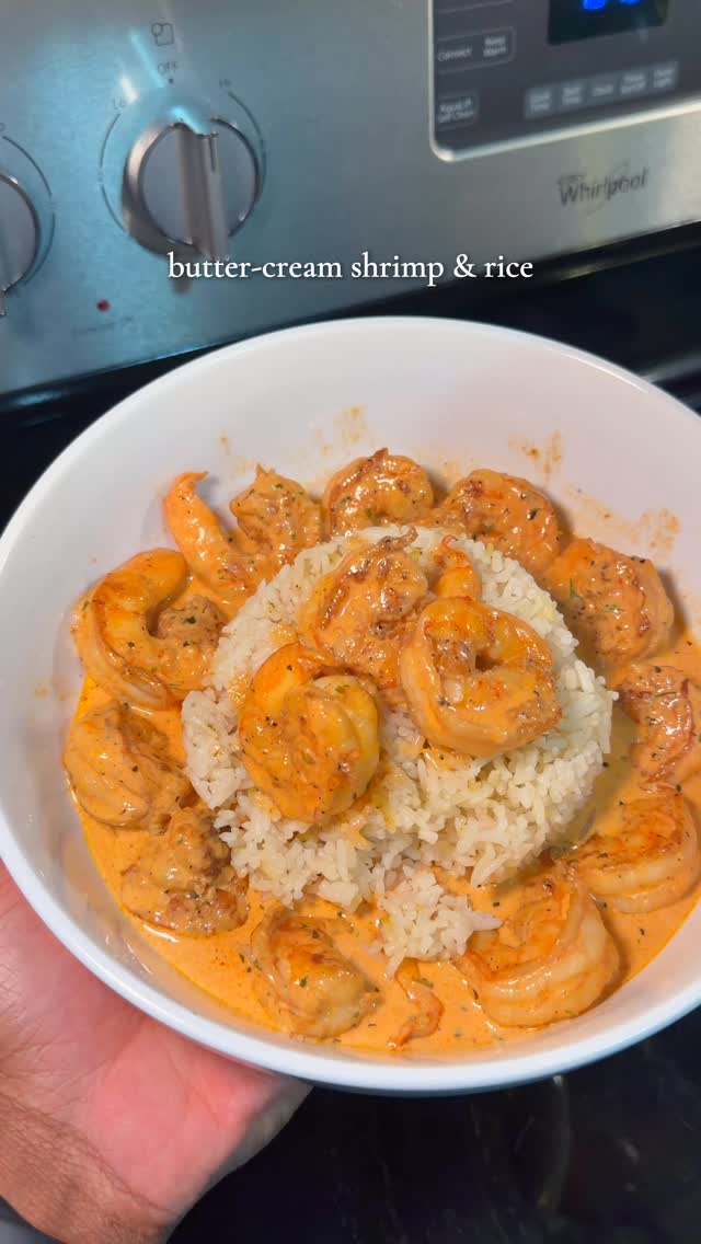 Butter-Cream Shrimp & Rice