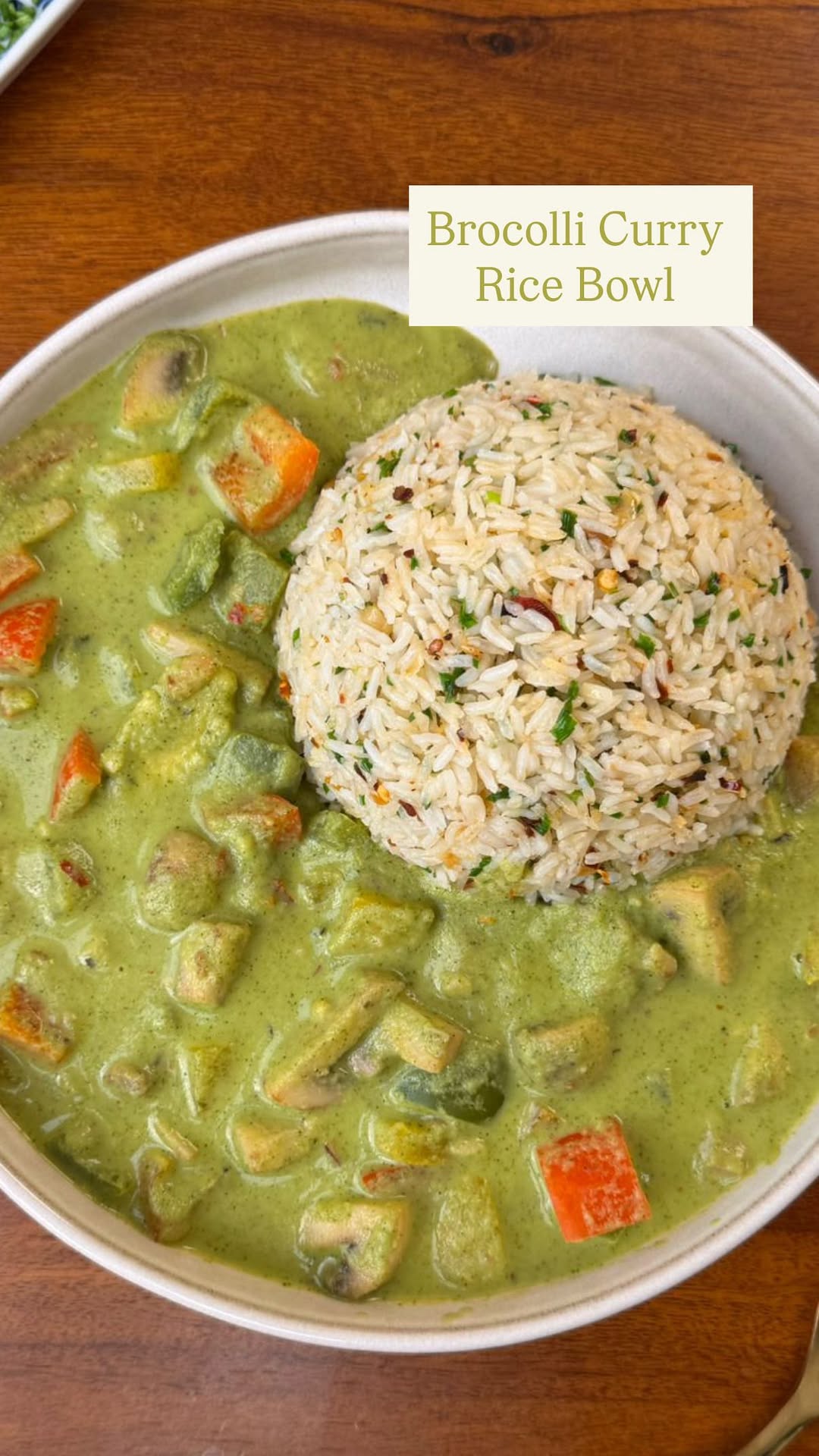 Broccoli Curry Rice Bowl