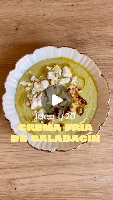 Crema fría de calabacín