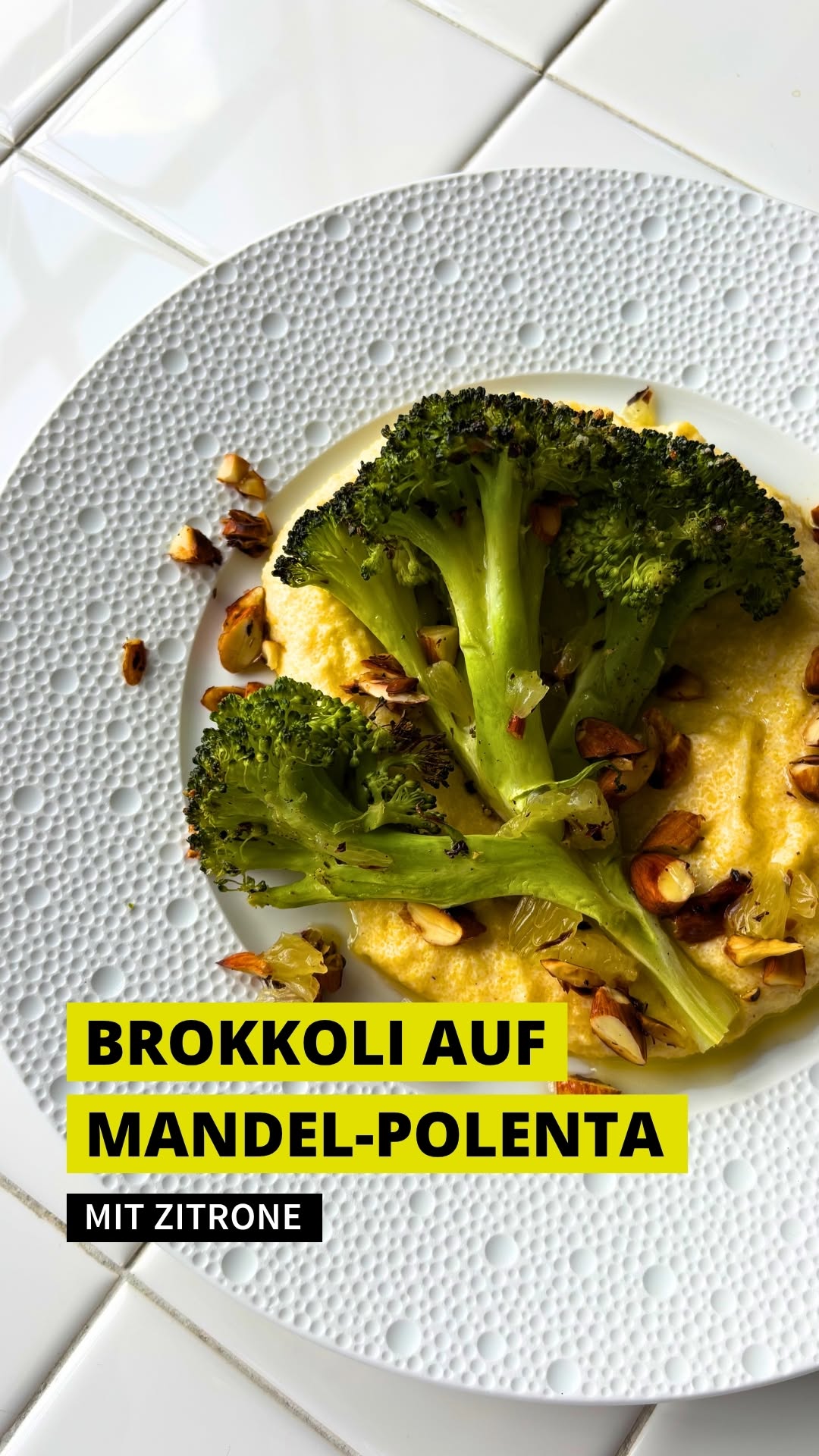 Cremige Mandel-Polenta mit knackigem Brokkoli