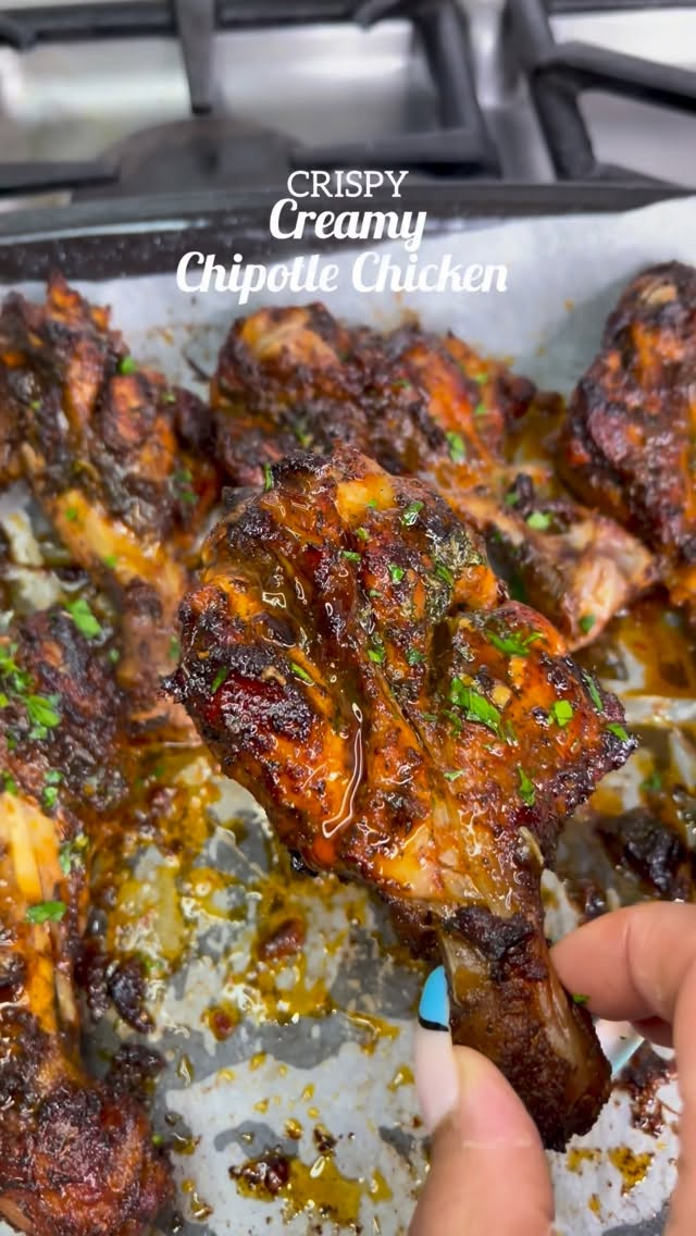 Creamy Butterfly Chipotle Chicken Drumsticks