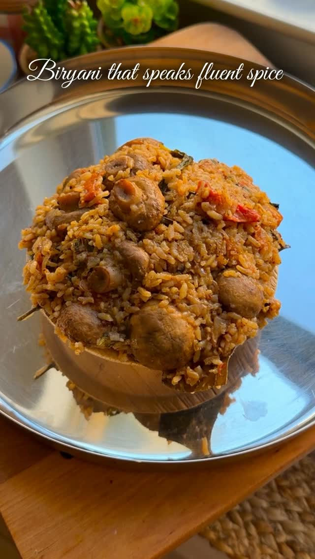 Dindigul Mushroom Biryani