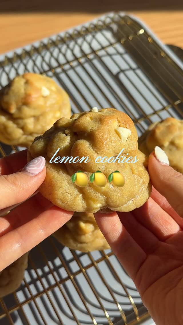 Thick Chunky Bakery-Style Lemon Levain Cookie