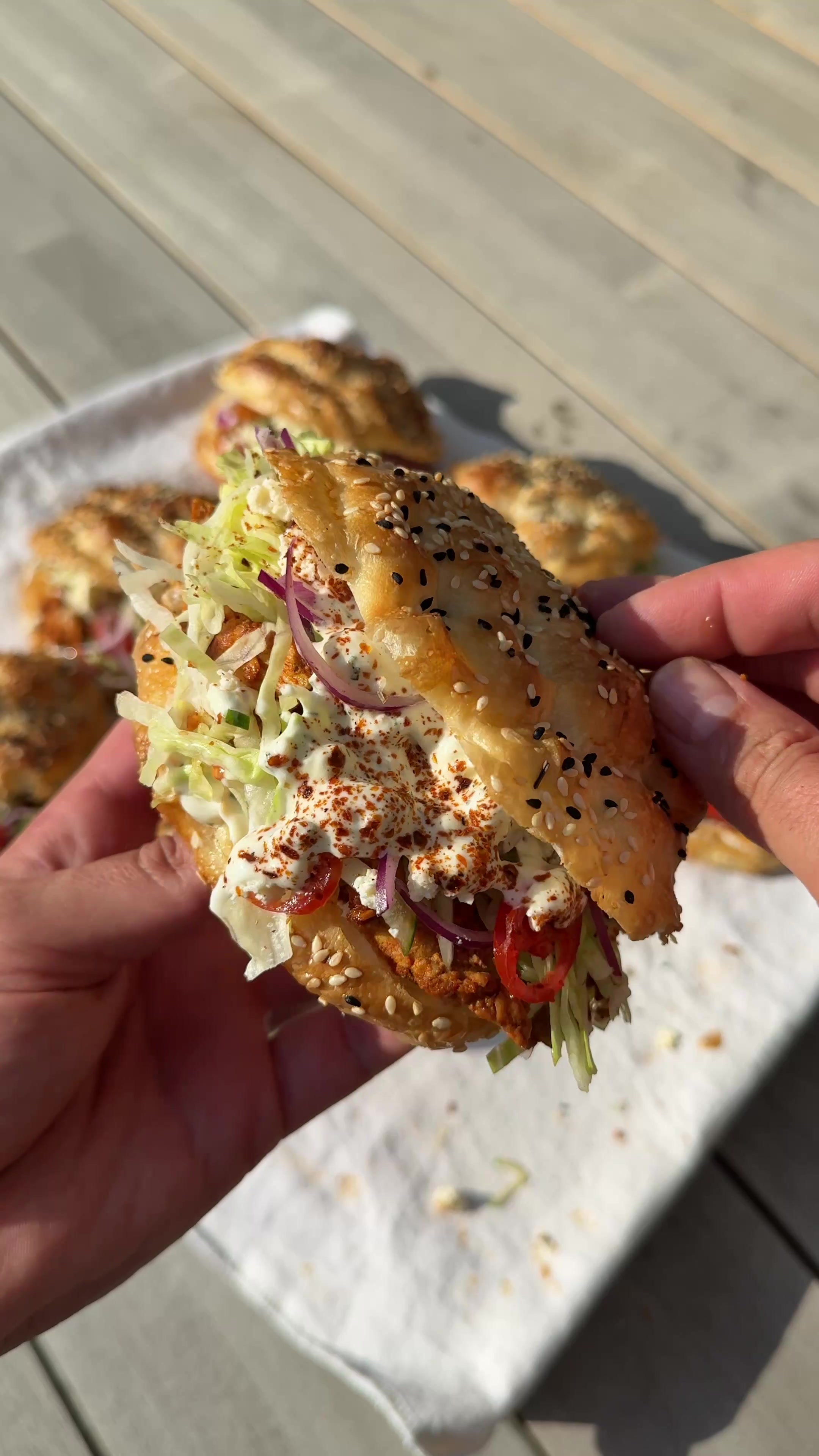 Mini-Fladenbrote mit Füllung