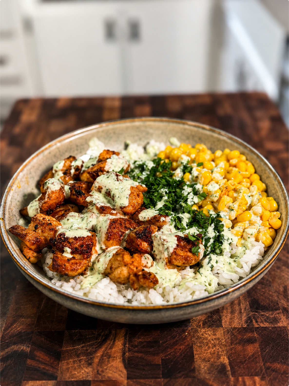 High Protein Lime Caesar Chicken Bowl