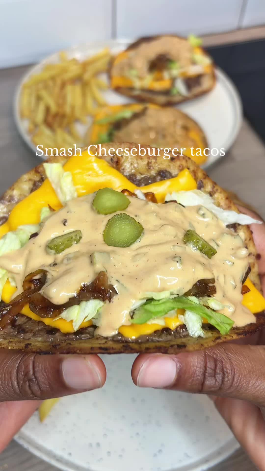 Smash Cheeseburger Tacos