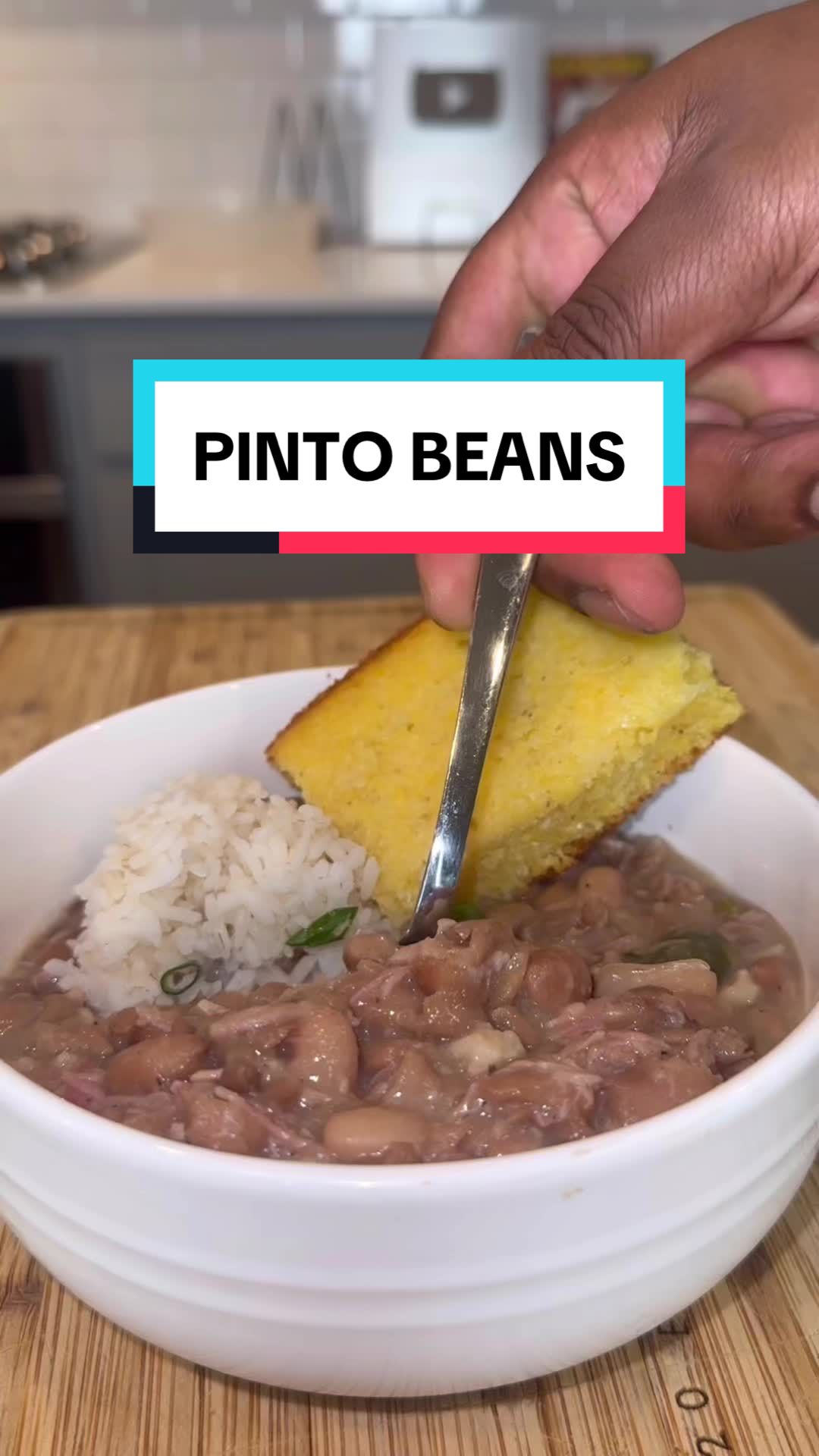 Pinto Beans with Turkey Tails