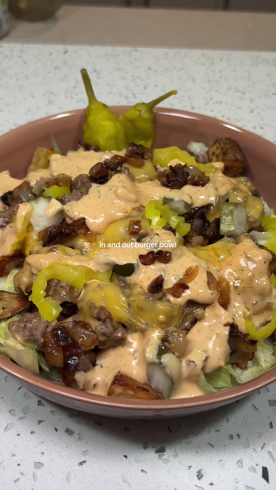 In and Out Burger Bowl