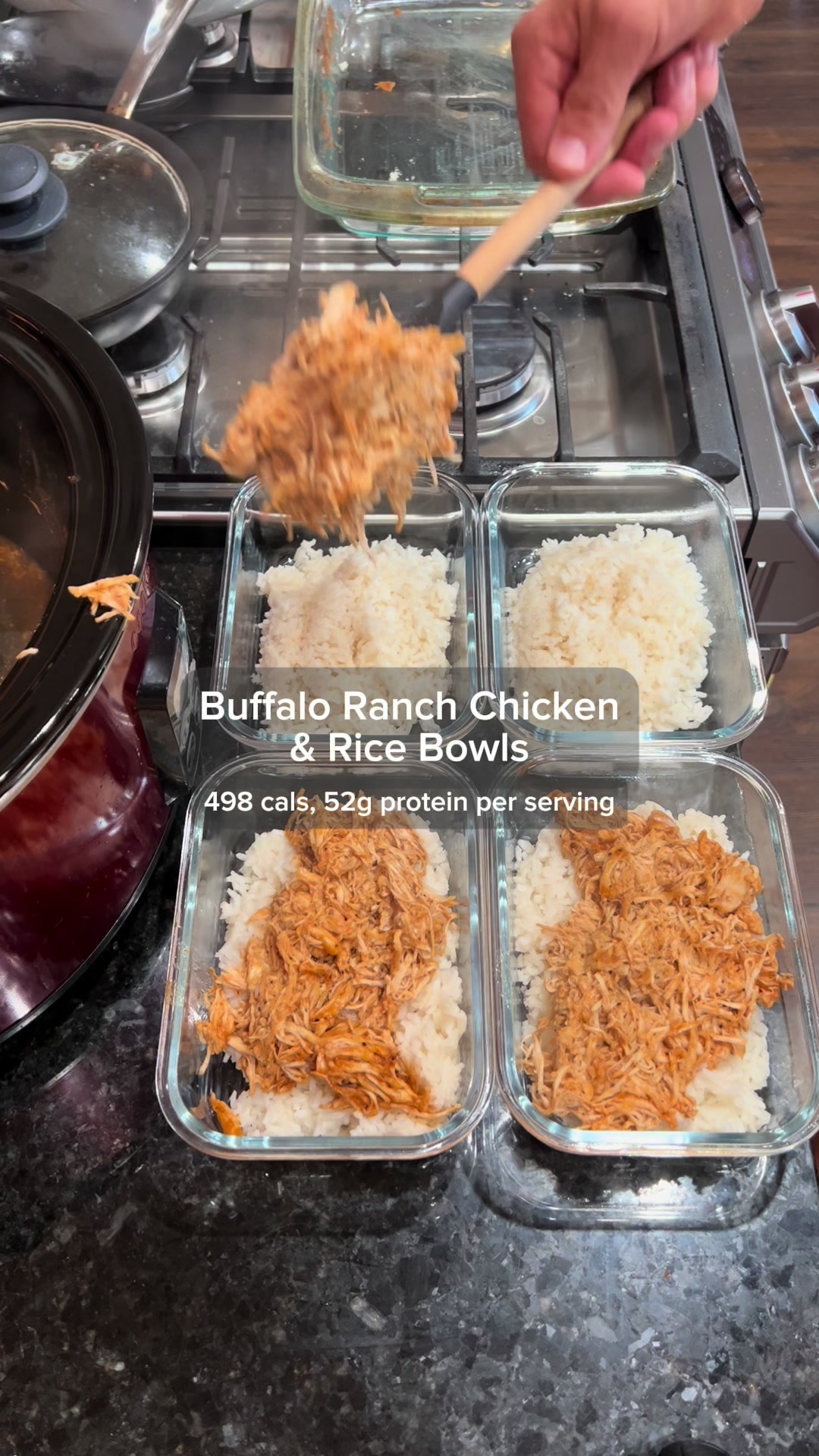 Buffalo Ranch Chicken & Rice Bowls