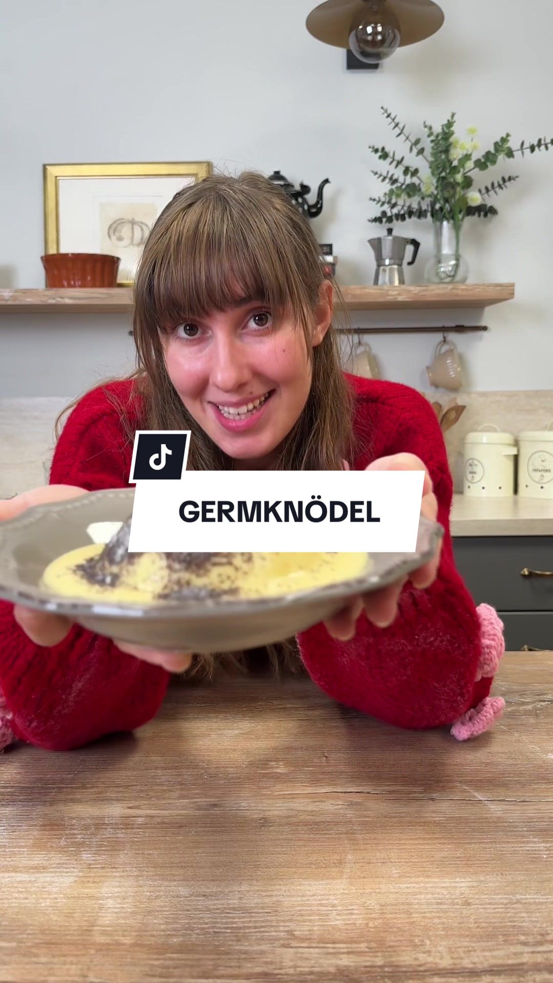 Germknödel (Austrian Steamed Dumplings with Plum Jam and Vanilla Sauce)