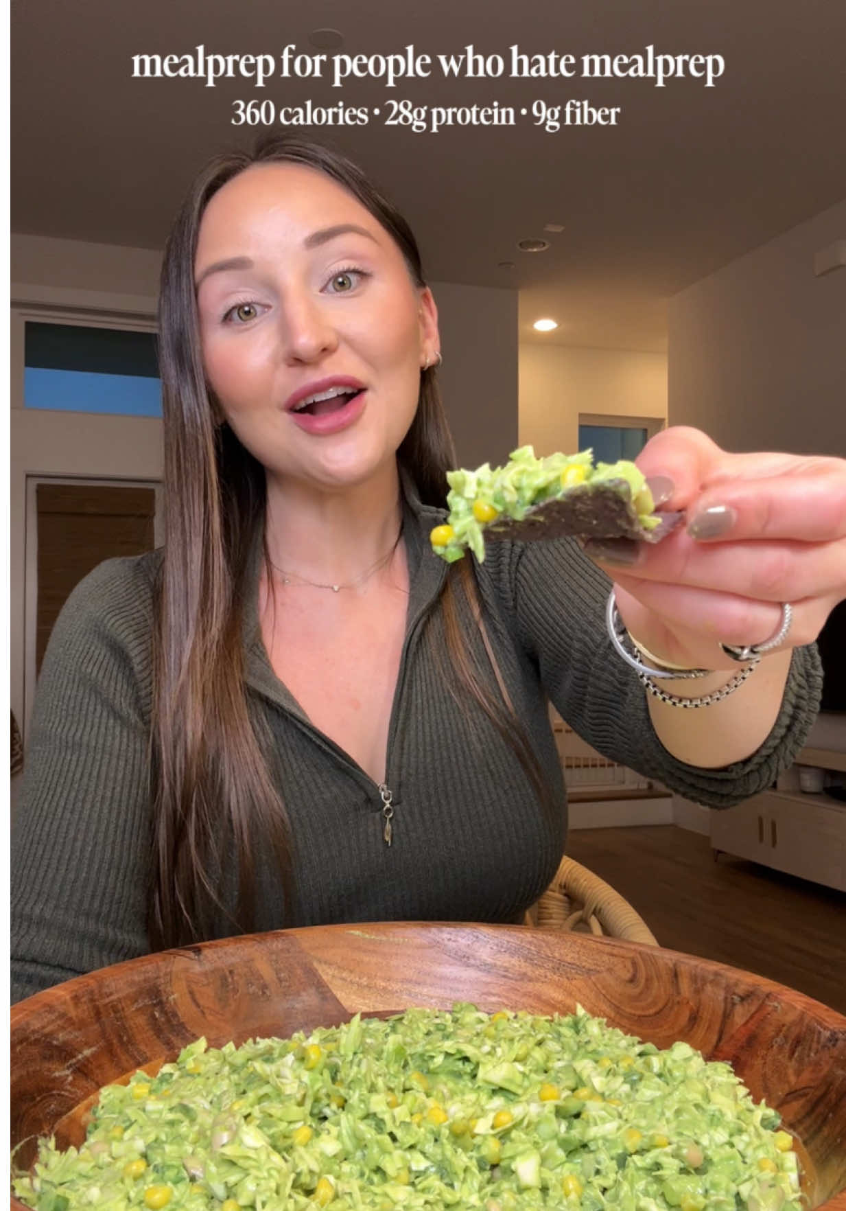 Green Goddess Salad High Protein & Fiber