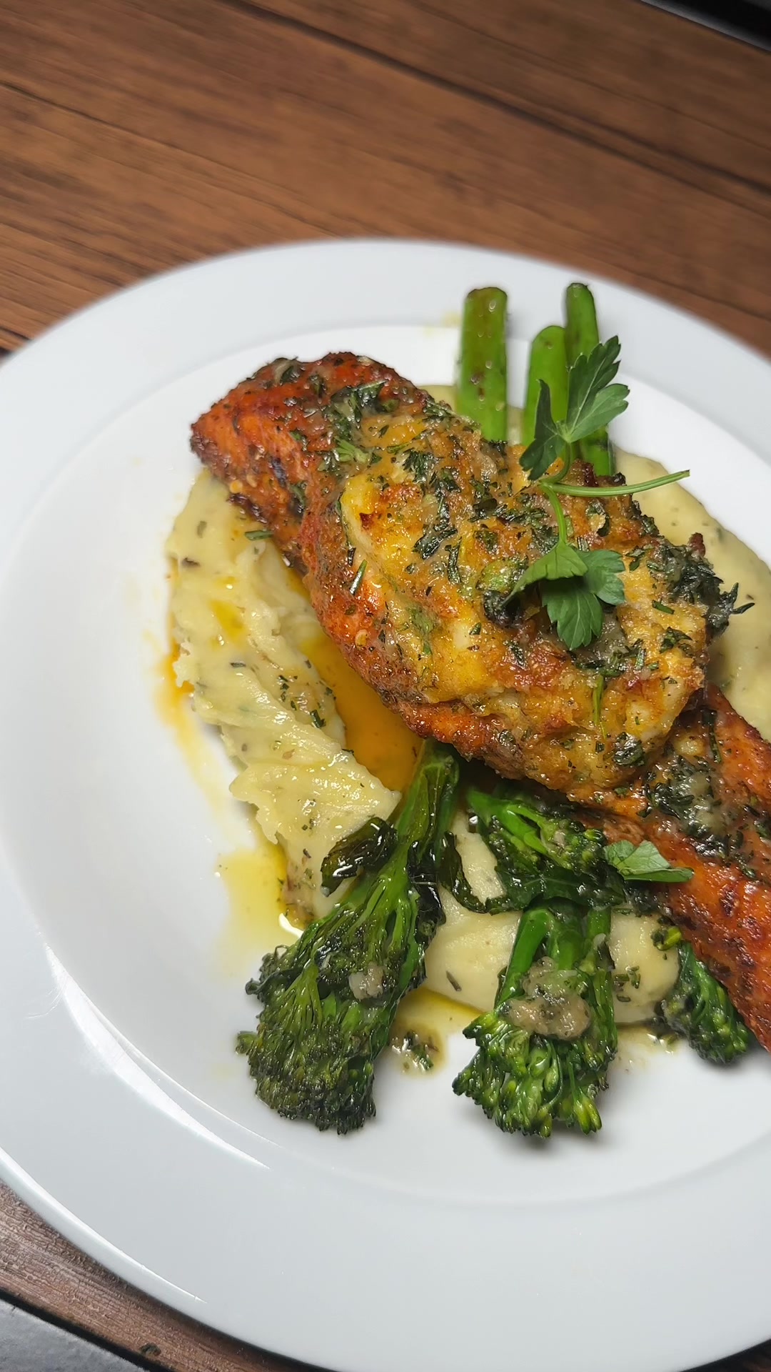 Crab Stuffed Salmon