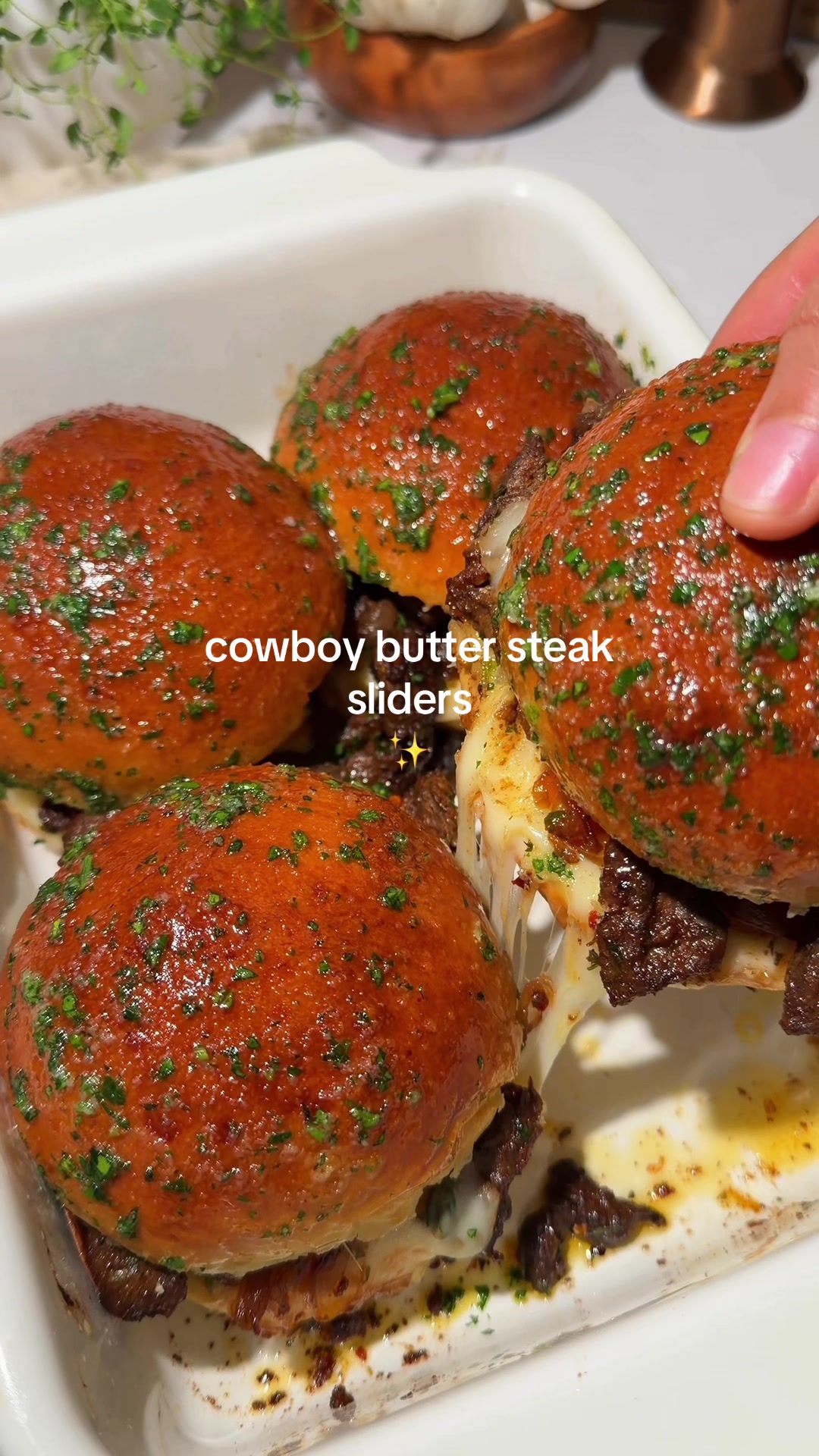 Cowboy Butter Steak Sliders