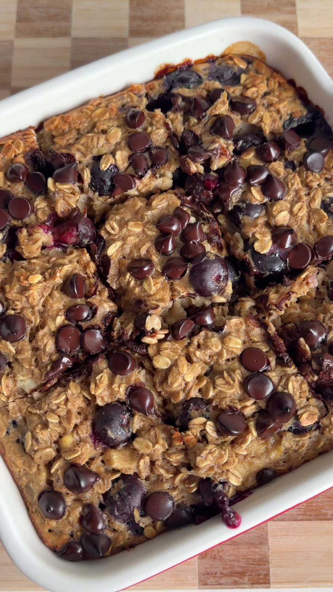 Blueberry Muffin Baked Protein Oatmeal