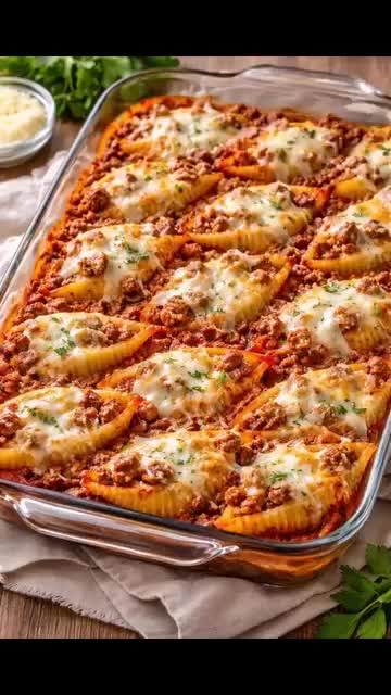 Cheesy Stuffed Shell Pasta Bake