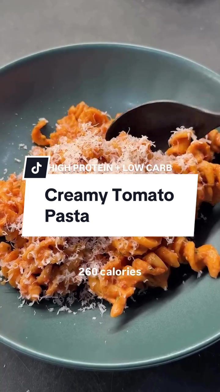 High Protein Creamy Tomato Pasta
