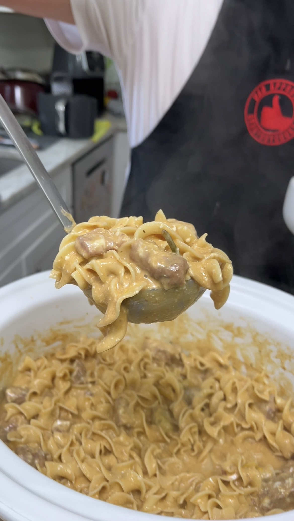 Mississippi Queso Beef & Noodles