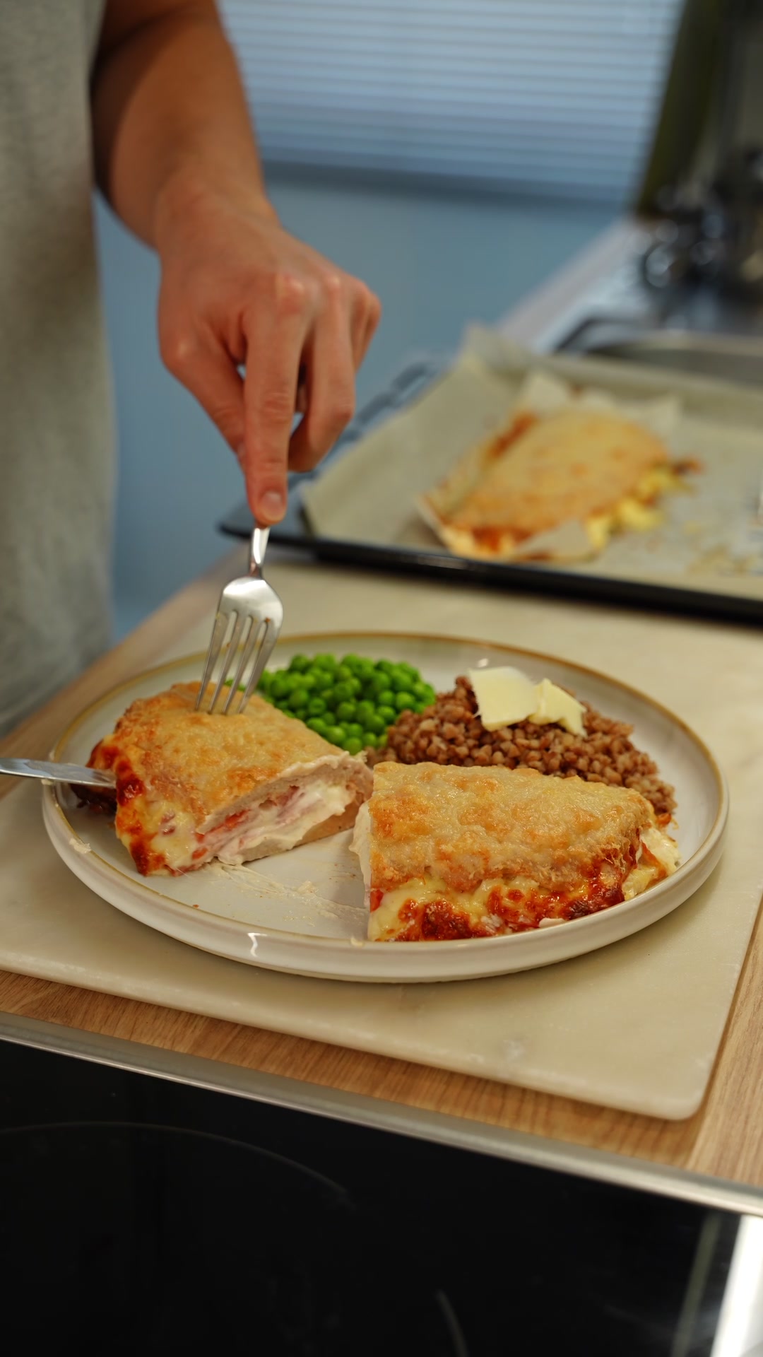 Chicken Crust Stuffed Calzone