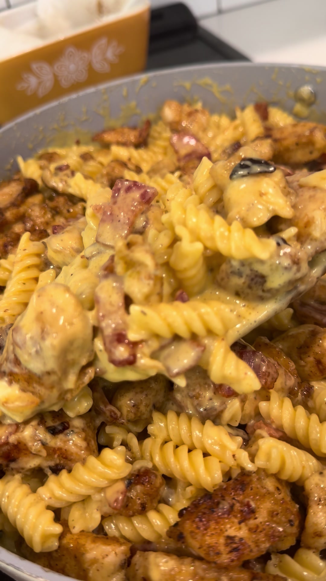 One Pan Chicken Bacon Pasta