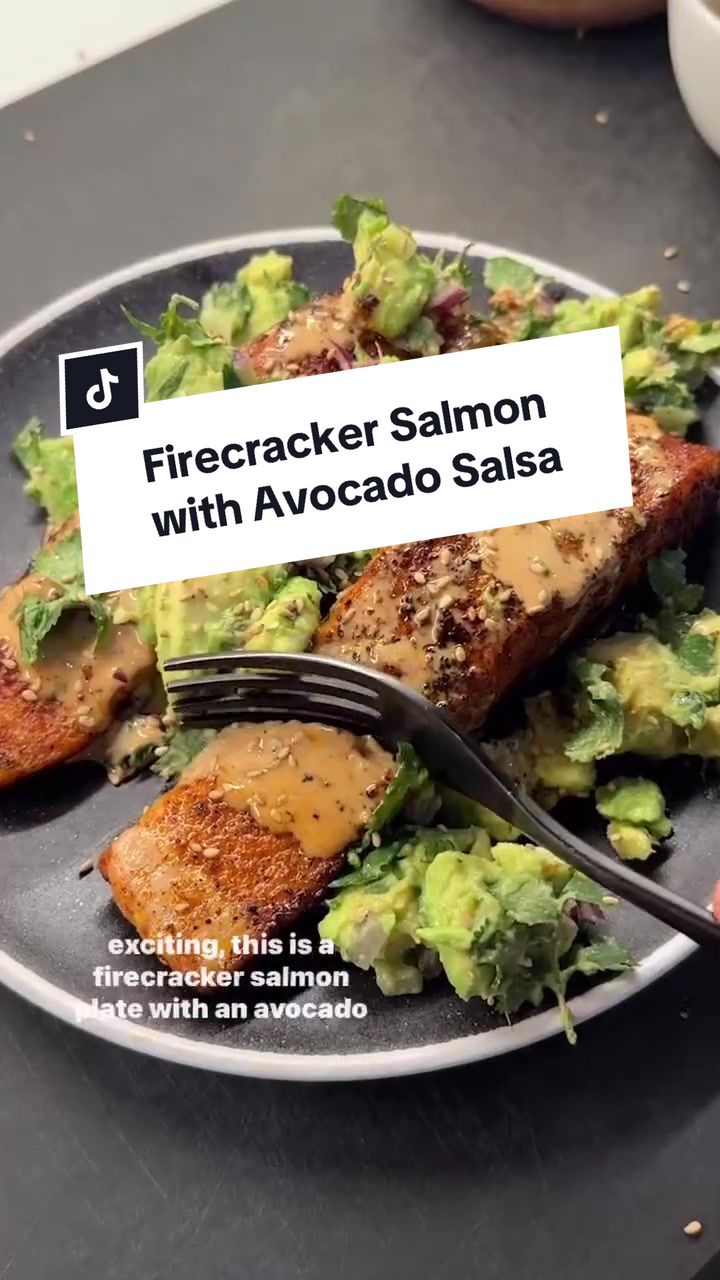 Firecracker Salmon with Avocado Salsa