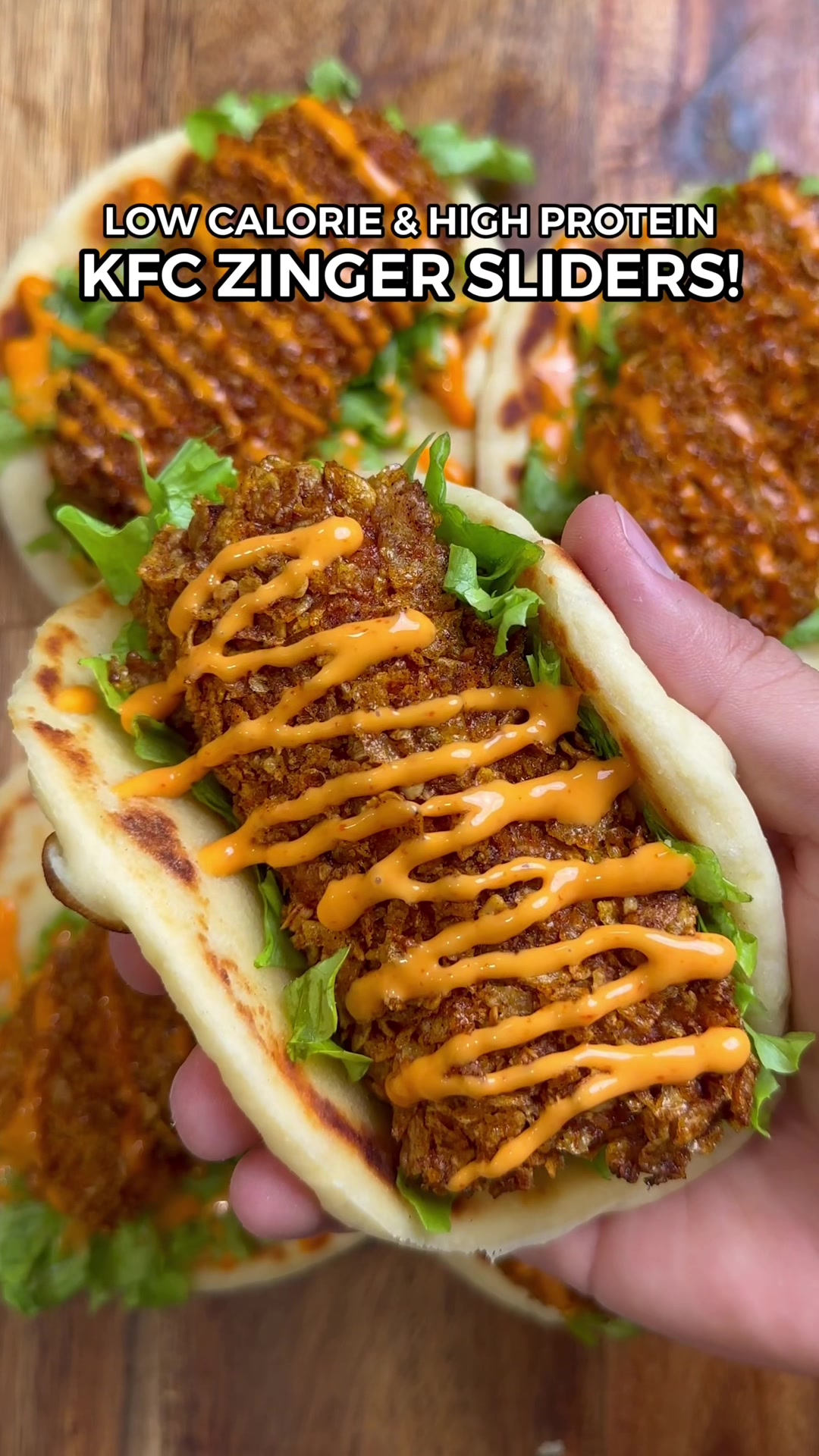 Healthy Low Calorie & High Protein KFC Zinger Sliders