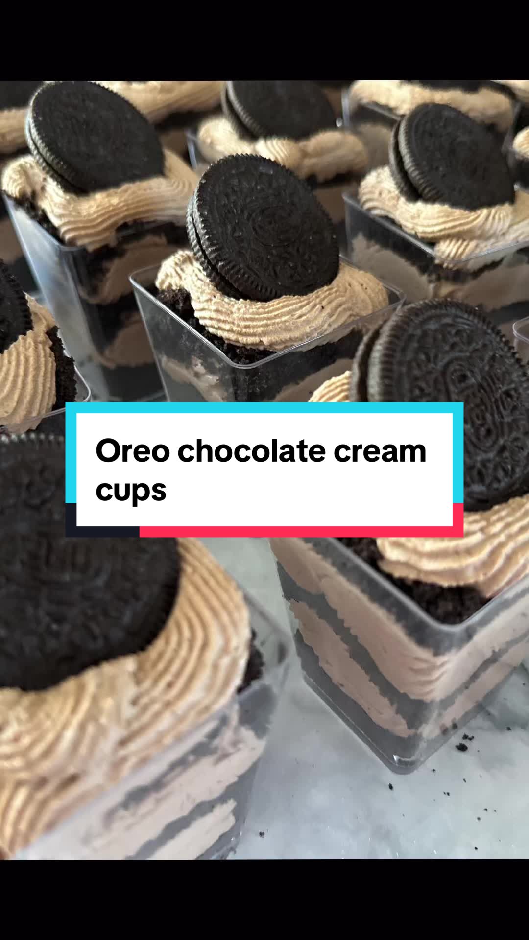 Oreo Chocolate Cream Dessert Cups