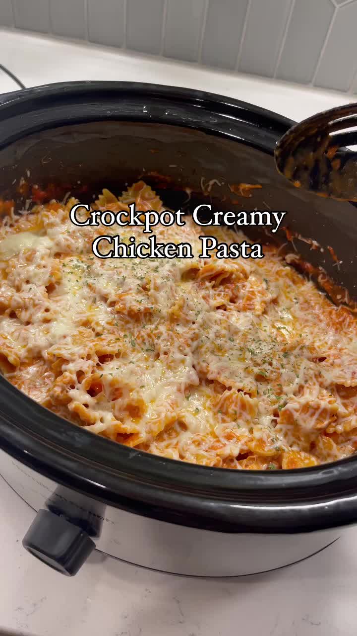 Crockpot Italian Chicken Pasta